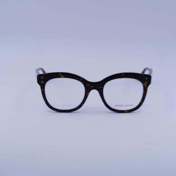 Bottega Veneta BV0241O 002 Eyeglasses Havana 49mm Square Frame - Picture 3 of 10